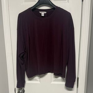 Athleta Women's Deep Plum Long Sleeve Tee